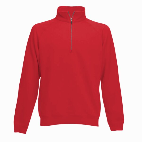 Fruit of the Loom Premium Zip Neck Sweatshirt Thumbnail
