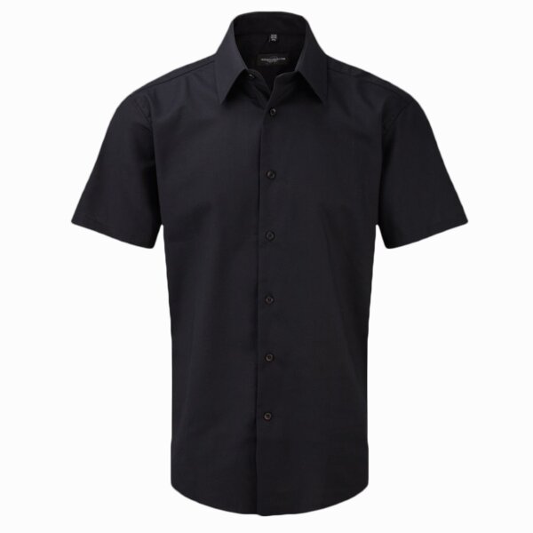 Russell Collection Short Sleeve Tailored Oxford Shirt Thumbnail