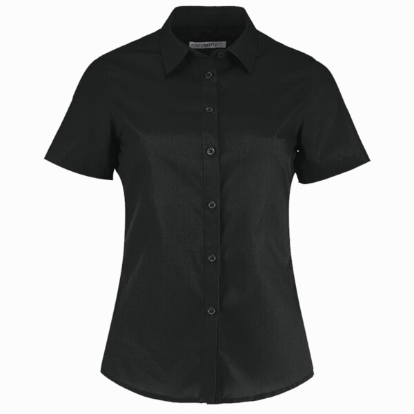 Kustom Kit Ladies Short Sleeve Tailored Poplin Shirt Thumbnail