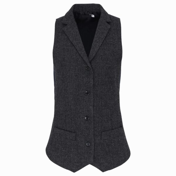Premier Ladies Herringbone Waistcoat Thumbnail