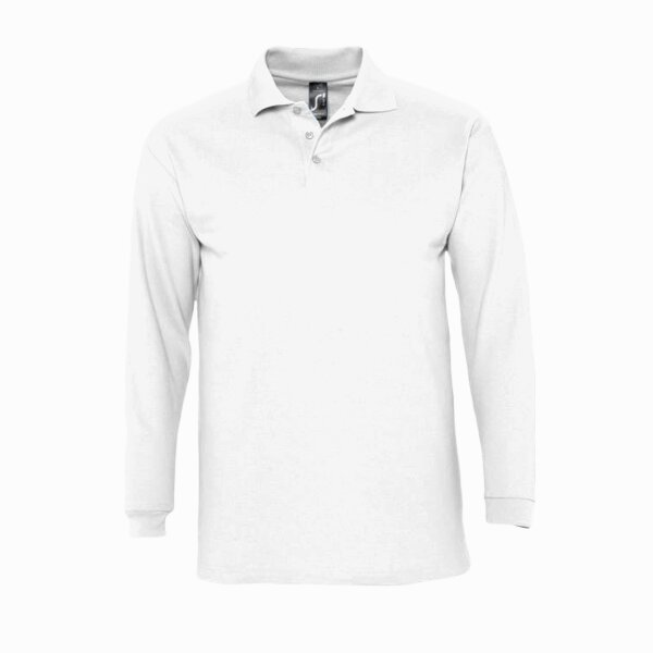 SOL'S Winter II Long Sleeve Cotton Piqué Polo Shirt Thumbnail